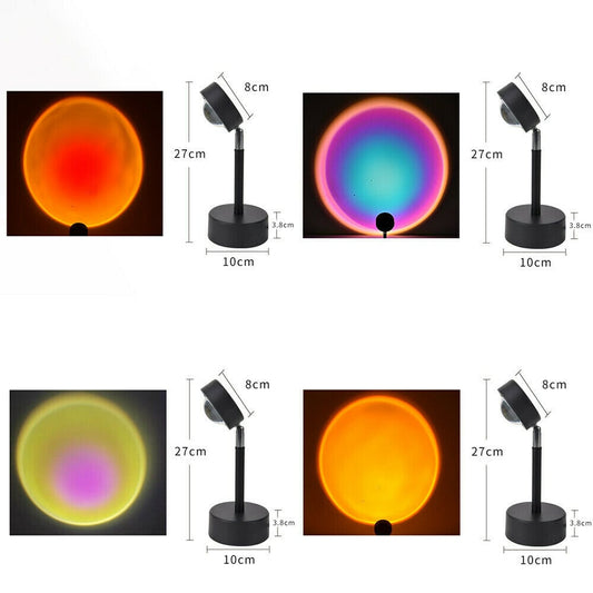 AuraGlow Sunset Lamp: Enhance Your Space with Dreamy Ambiance