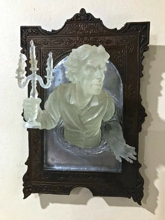 Enchanted Victorian Ghost Mirror Plaque - Glows in the Dark!